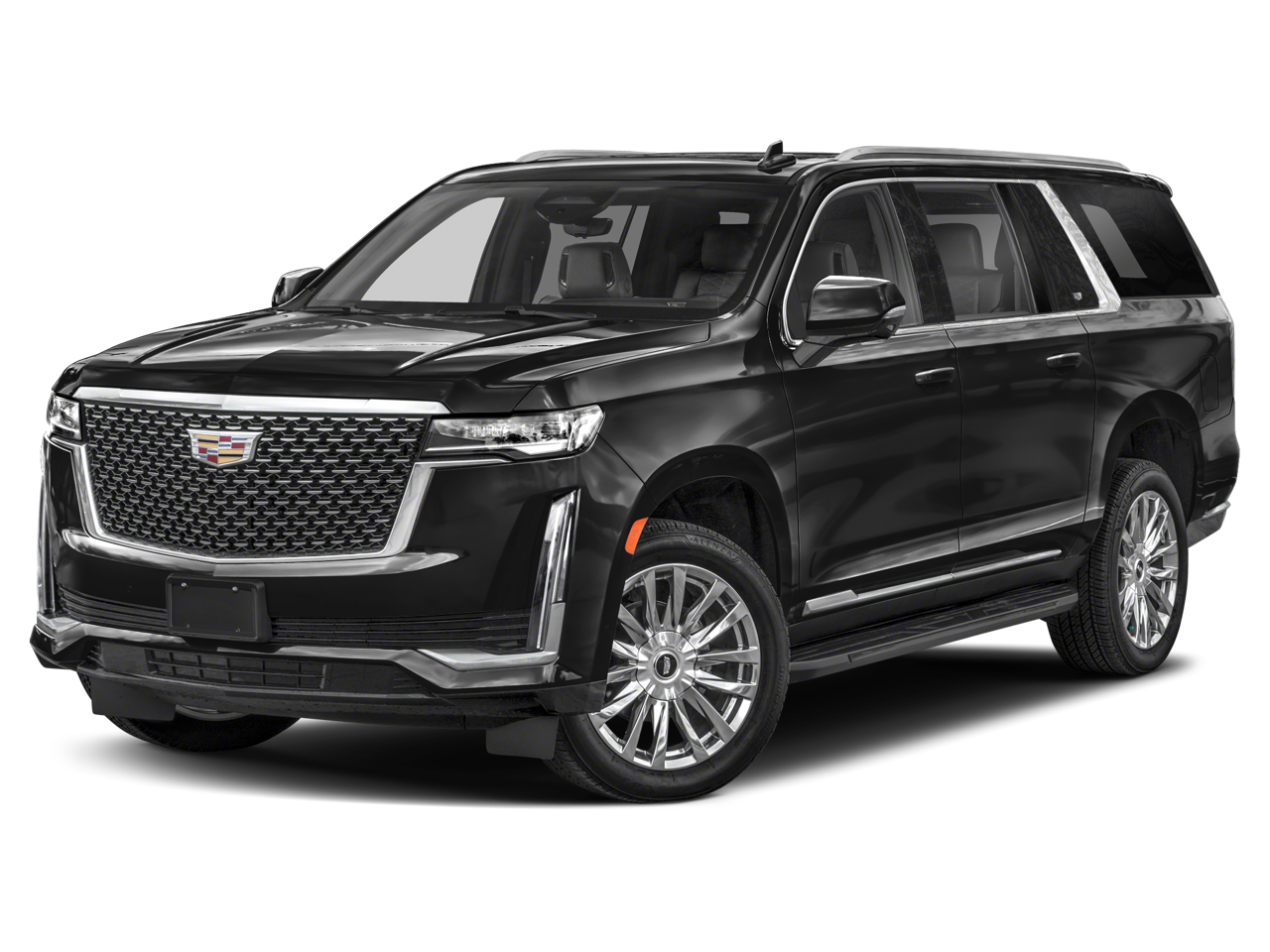 2023 Cadillac Escalade ESV Premium Luxury in Sandstone Metallic — front three-quarter view