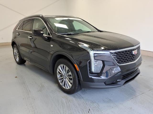 2025 Cadillac XT4 Premium Luxury in Stellar Black Metallic — front three-quarter view