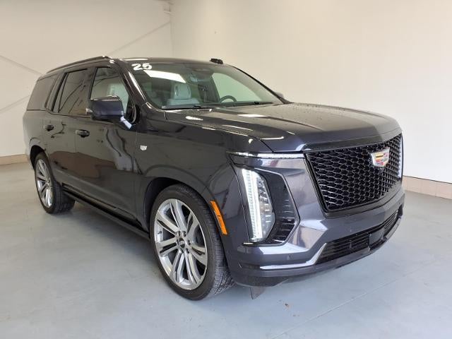 2025 Cadillac Escalade Sport Platinum in Galactic Gray Metallic — front three-quarter view
