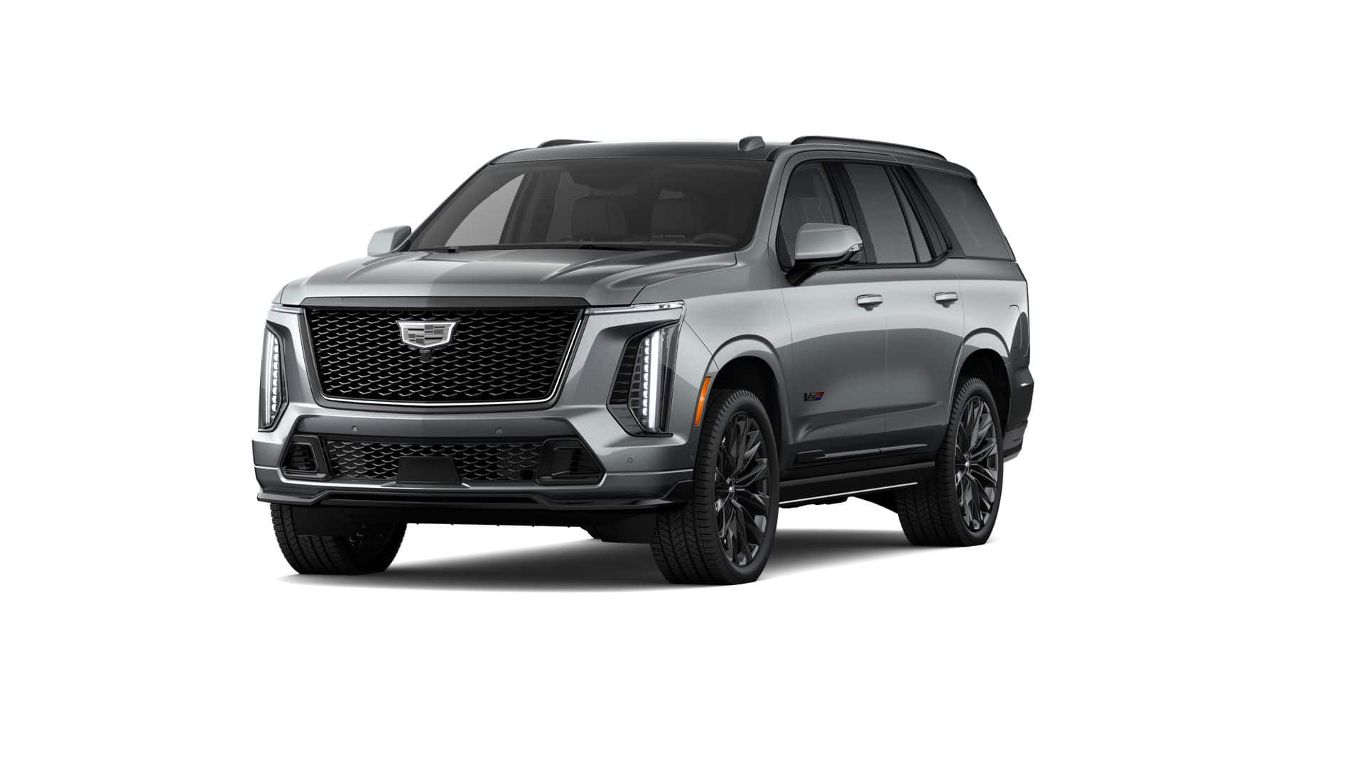 2026 Cadillac Escalade V-Series in Argent Silver Metallic — front three-quarter view