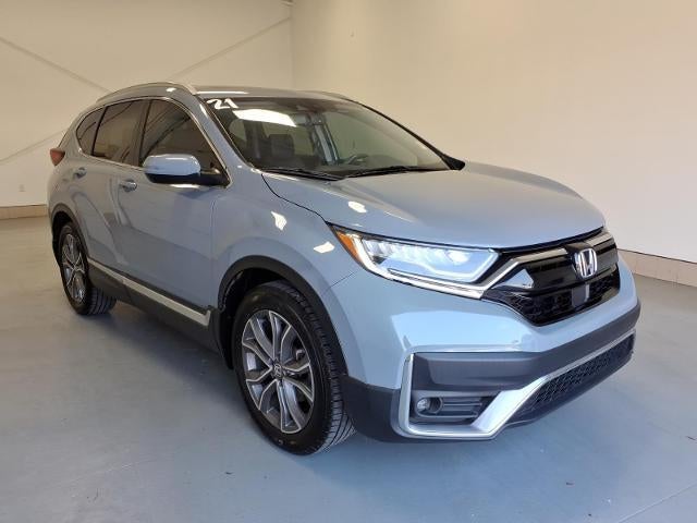 2021 Honda CR-V Touring in Gray — front three-quarter view