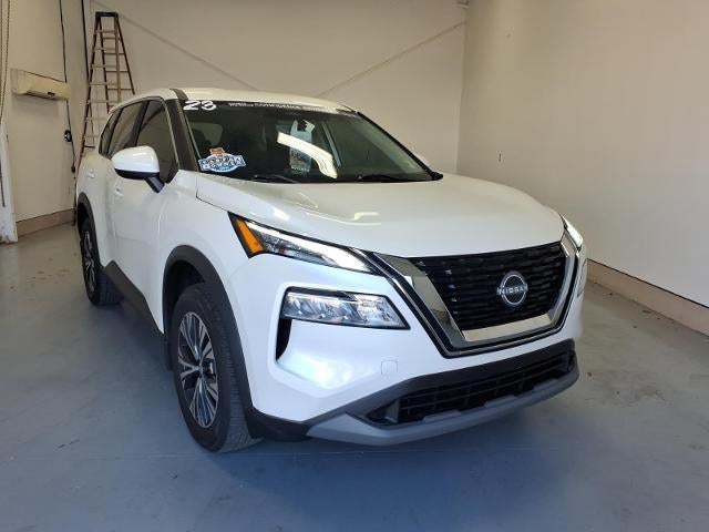 2023 Nissan Rogue SV in White — front three-quarter view